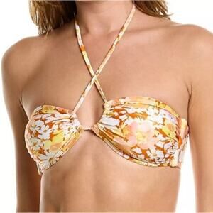 L*Space Dawn Bikini Top in What in Carnation Floral Size Medium NWT Convertible
